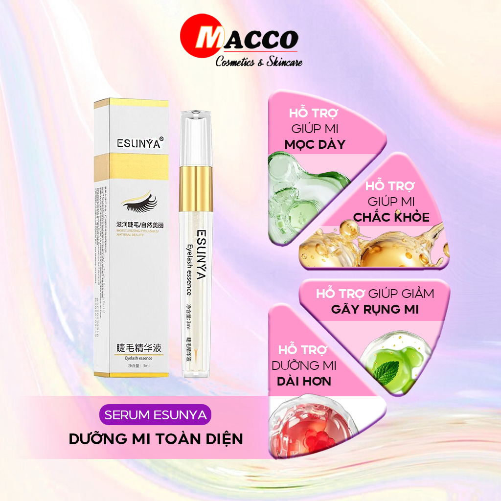 Serum Dưỡng Mi Toàn Diện ESUNYA [Bao Bì Mới], Hỗ Trợ Lông Mi, Lông Mày Mọc Dày, Dày, Khỏe Mạnh