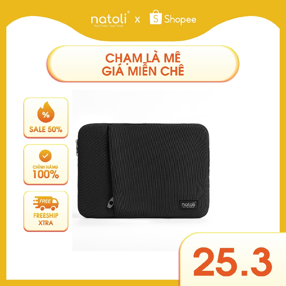 Túi Chống Sốc Laptop thương hiệu NATOLI đủ size dày dặn kháng nước BST Eager Laptop Bag T7