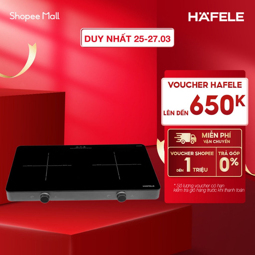 [New] Bếp từ đôi Hafele HS-I5521FG 536.66.850