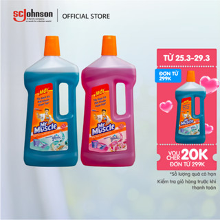 MR MUSCLE Nước Lau Nhà Diệt Khuẩn Sáng Bóng 1000ml