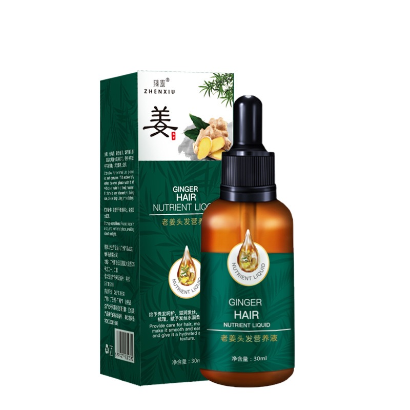 Zhenxiu Old Ginger King Nourishing Essence 30ml Hair Oil, Ginger King Hair Oil, Leave-in, Repairs Ha