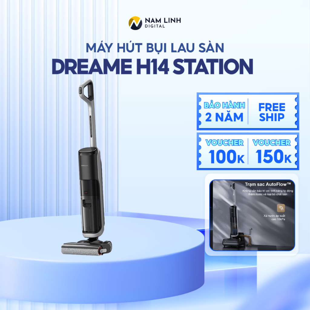 Máy hút bụi lau nhà cầm tay Dreame H14 Station