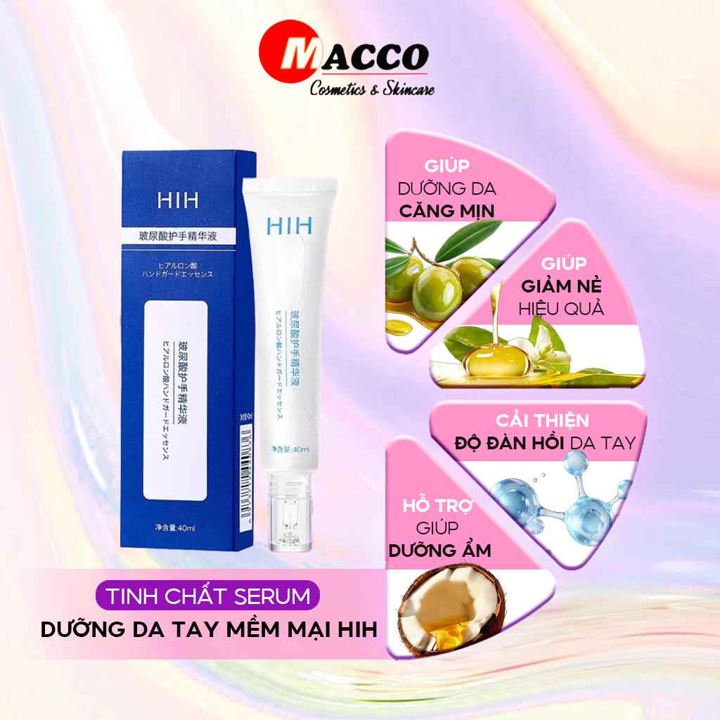 [Chính Hãng] Tinh Chất Dưỡng Da Tay HIH Chiết Xuất Hyaluronic Acid Cấp Ẩm Dưỡng Da Mềm Mịn, Chống Lão Hóa
