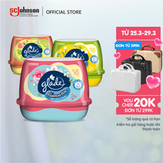 GLADE Sáp Thơm Cao Cấp Công Thức Gốc Nước Cho Hương Thơm Kép Khử Mùi Lưu Hương Bền Lâu 180g