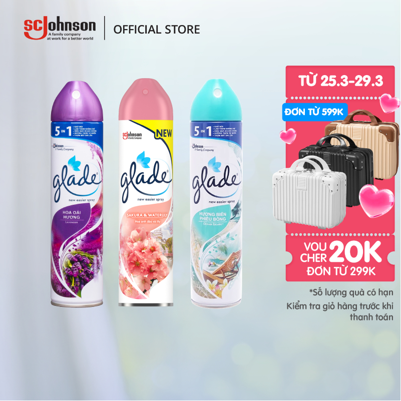 GLADE Xịt Thơm Phòng Khử Mùi Lưu Hương Bền Lâu 280ml
