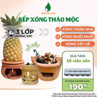 Bếp xông thảo mộc bồ kết Better Life đốt xông nhập trạch nhà mới, tẩy uế khai trương cửa hàng