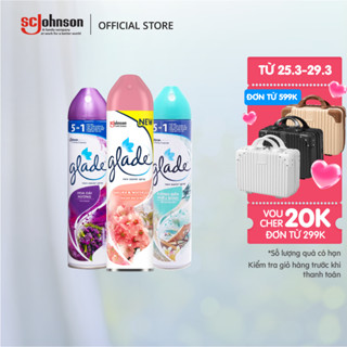 GLADE Combo 2 Xịt Thơm Phòng Khử Mùi Lưu Hương Tự Nhiên 280ml x2
