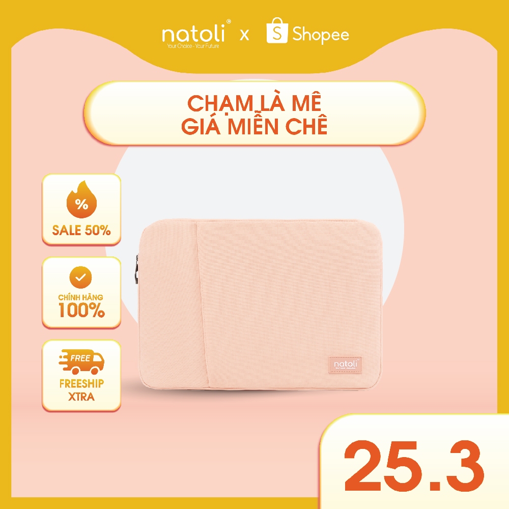 Túi bảo vệ laptop thương hiệu NATOLI đủ size dày dặn kháng nước BST Eager Laptop Bag T7