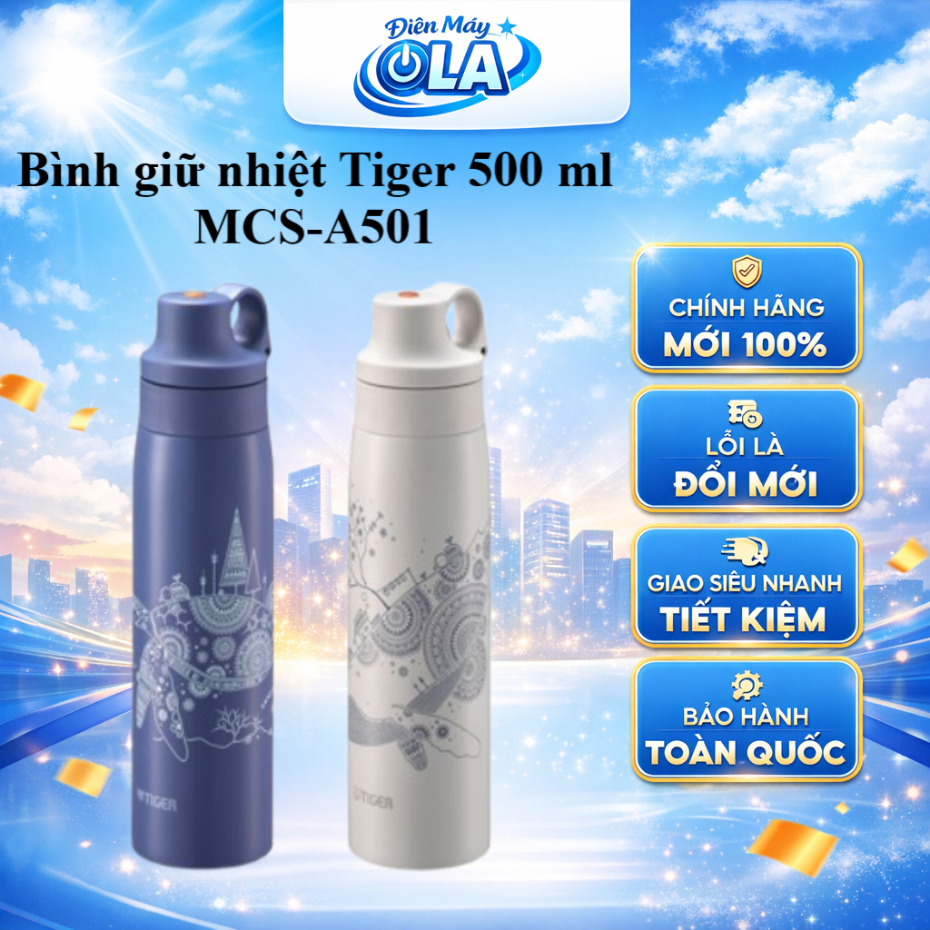 MCS-A501-WS/MCS-A501-AS - Bình giữ nhiệt Tiger 500 ml MCS-A501 - GIAO TOÀN QUỐC