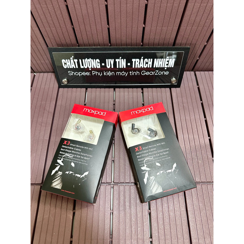 Tai nghe IEM MOXPAD X3 - Bass, Mid tốt, có mic, dây tháo rời chơi FPS , tai nghe anh Độ Mixi