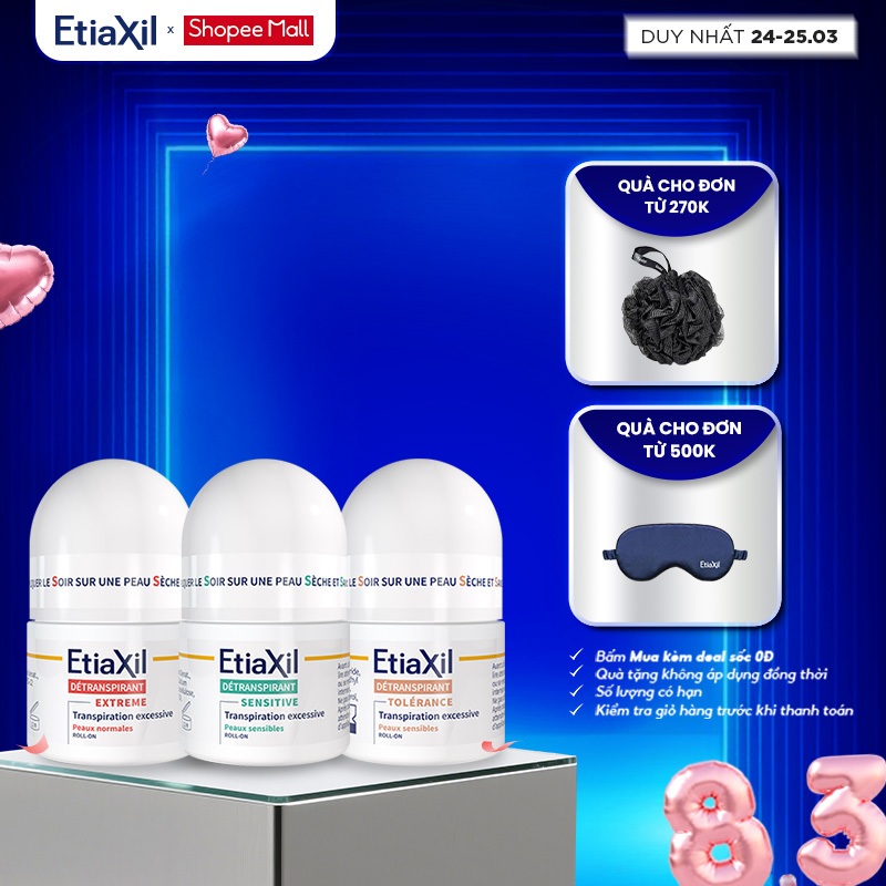 Lăn Khử Mùi Và Ngăn Mồ Hôi Dòng Chuyên Sâu Etiaxil 15ml