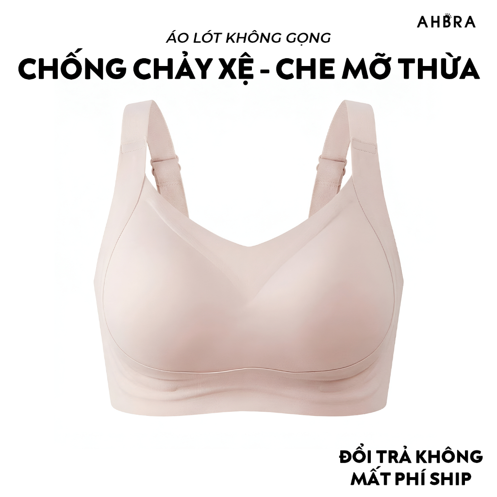 Áo Lót Chống Xệ AHBRA SA11 Không Gọng Đệm Mềm Nâng Đỡ Che Mỡ Lưng Bigsize