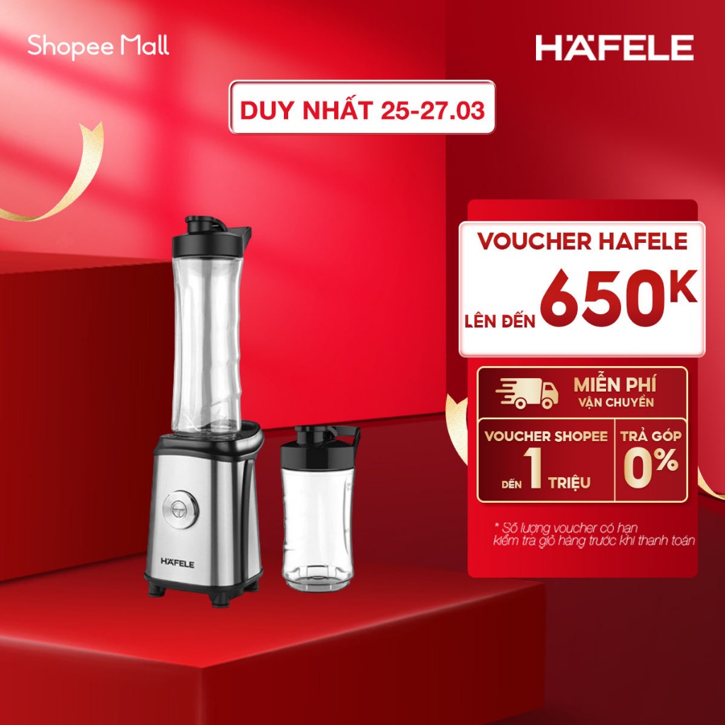 Máy xay sinh tố mini 2 cối Häfele HS-B061MX
