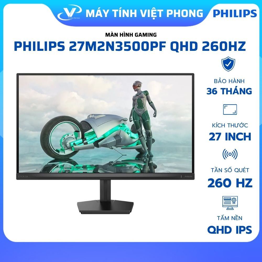 MÀN HÌNH GAMING QHD PHILIPS 27M2N3500PF 27" IPS 2K 260Hz - CHÍNH HÃNG BẢO HÀNH 3 NĂM