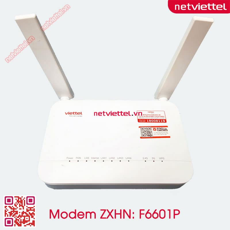 Modem Quang Wifi 6 Viettel  ZTE ZXHN F6601P