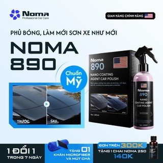 Xịt Phủ Bóng Sơn Xe NOMA 890, Làm Mới Sơn Và Chống Bám Nước An Toàn, Bền Lâu, Tự Làm Tại Nhà