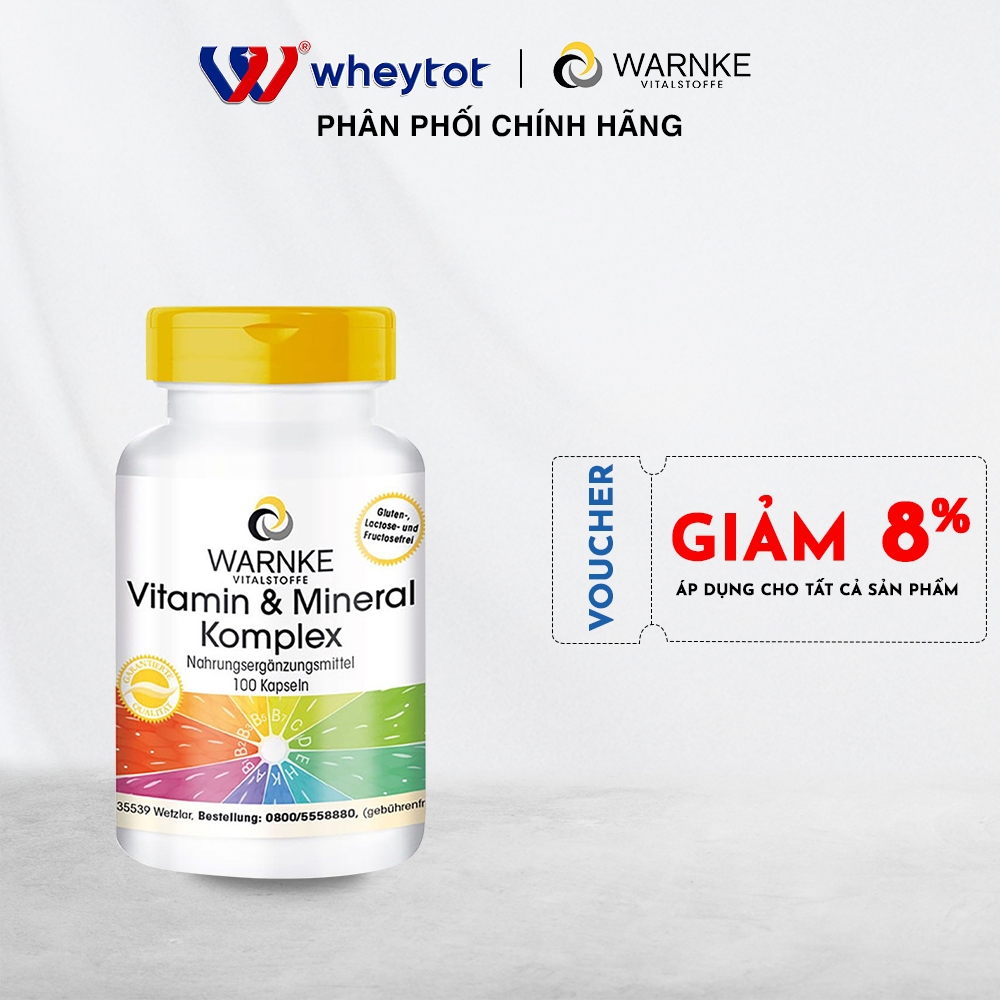 Warnke Vitamin UND Mineral Komplex 100 Viên | Vitamin Tổng Hợp Đức Chính Hãng