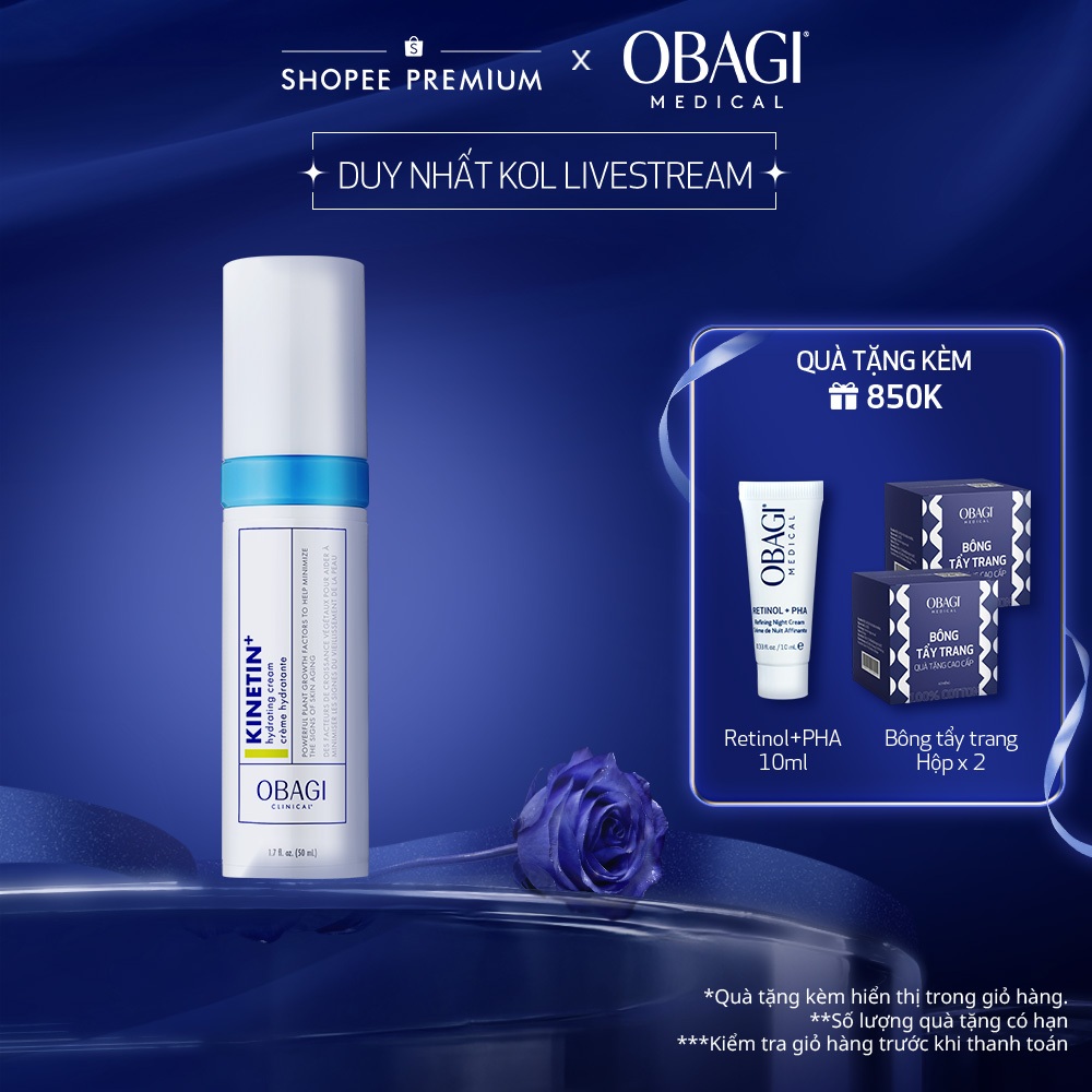 [Obagi-KOL] Kem dưỡng phục hồi làm dịu da Obagi Clinical Kinetin+ Hydrating Cream 50ml