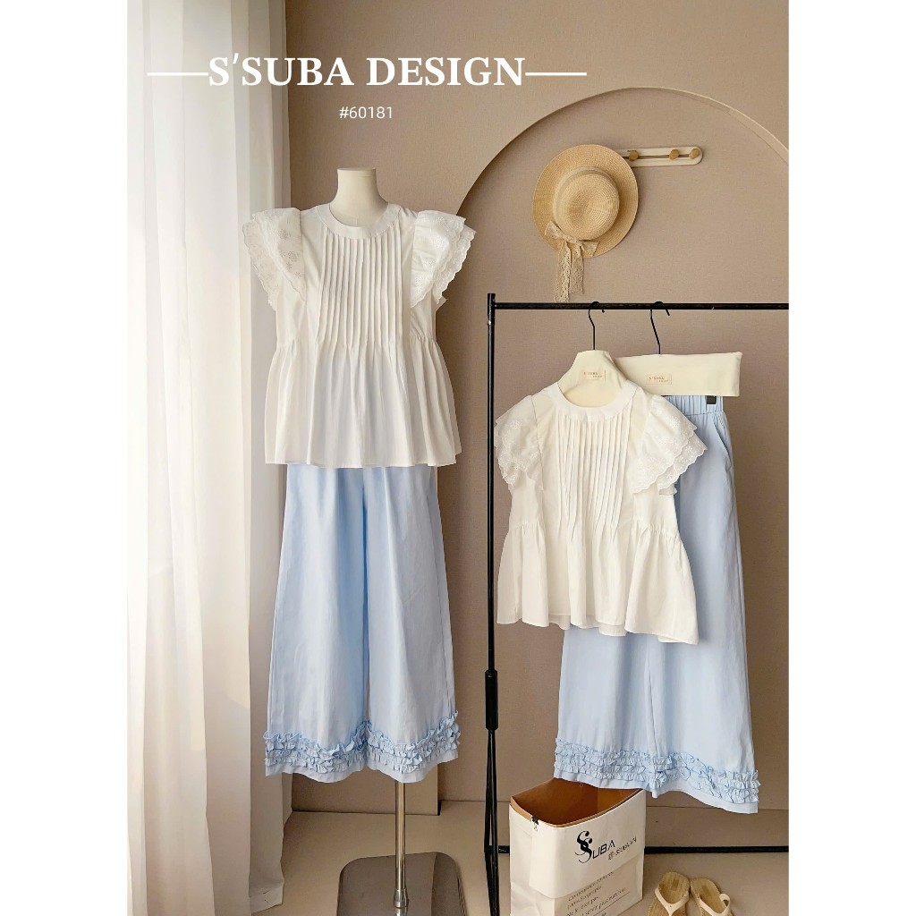 60181  “SET THÔ ÁO BBD PHỐI QUẦN BÈO”