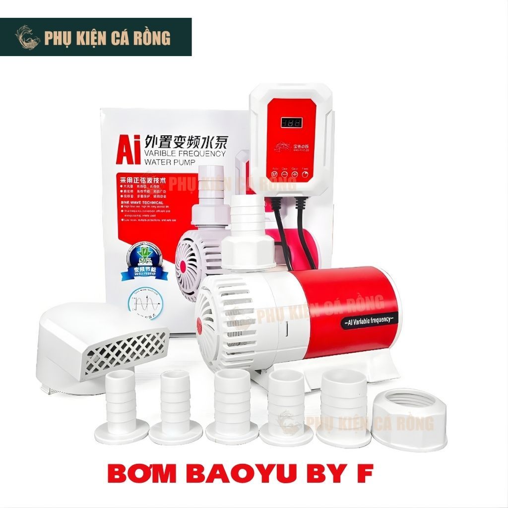 MÁY BƠM HỒ CÁ BAOYU BY-F2000 / F3000 / F4000 / F6000 / F9000 / F12000 – TIẾT KIỆM ĐIỆN, CHẠY ÊM