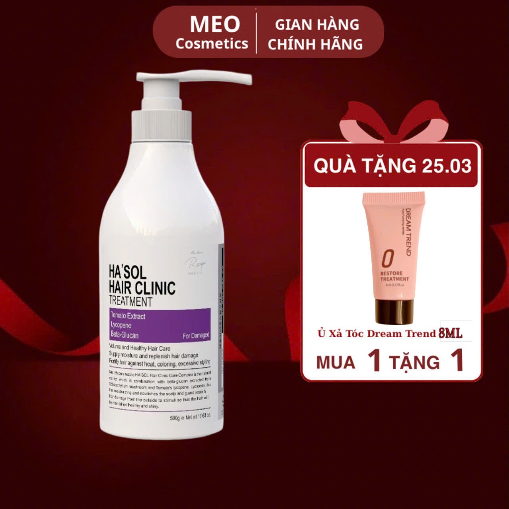 Kem Ủ Tóc Hasol Hair Clinic Treatment Phục Hồi Hư Tổn Và Giảm Gãy Rụng, Dưỡng Tóc Mềm Mượt, Chắc Kho