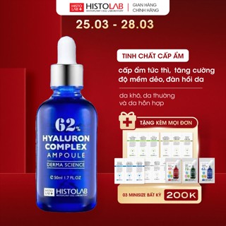 Tinh Chất Dưỡng Ẩm HISTOLAB Hyaluron Complex Ampoule 62% Serum - Tăng Độ Đàn Hồi, Mềm Mịn Da