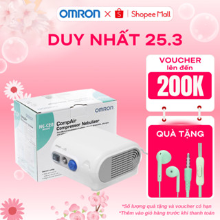 Máy Xông Khí Dung Omron Ne-C28, Chính Hãng, Bảo Hành 2 Năm, Hiệu Suất Lớn, Tiện Lợi