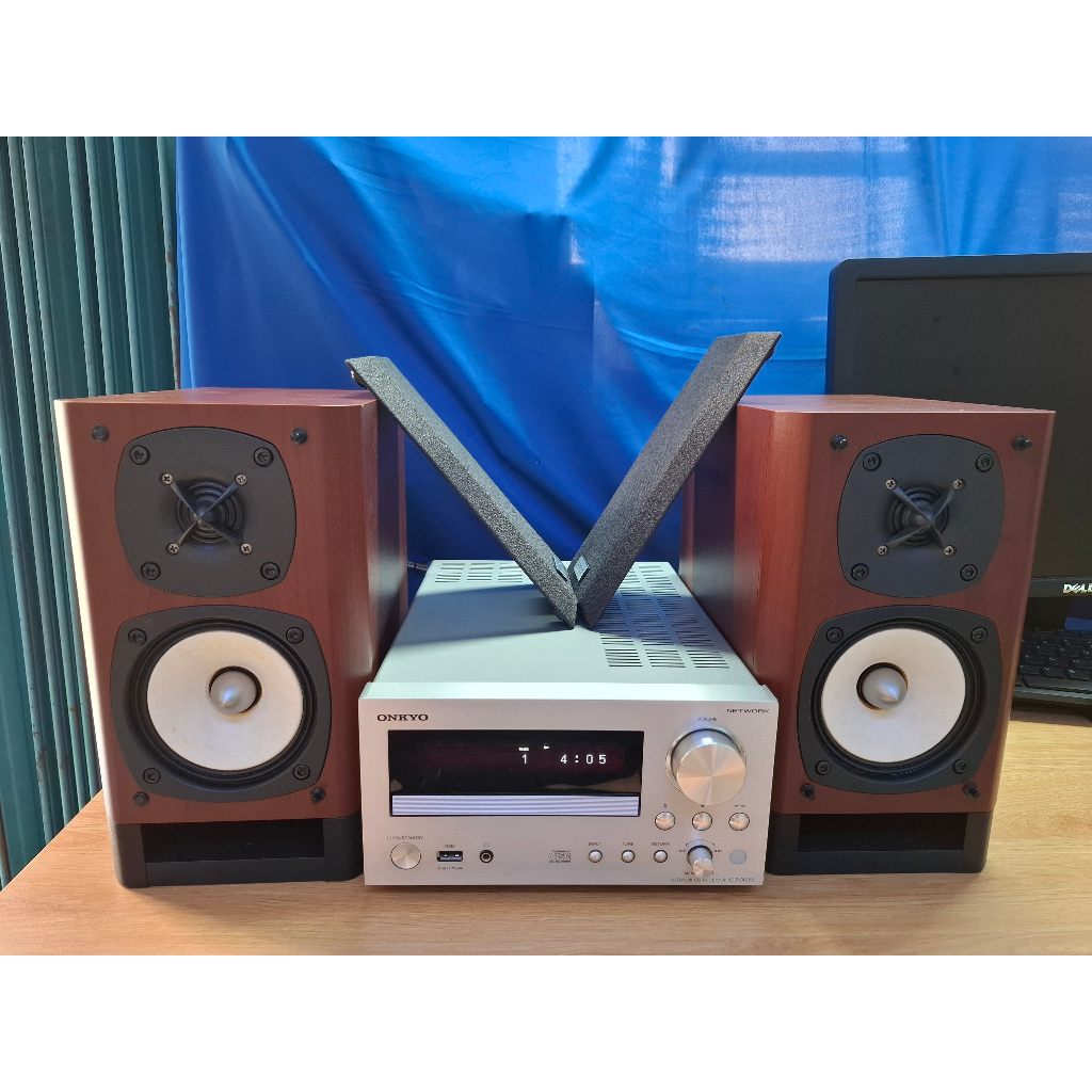 Bộ dàn ONKYO CR N755 + loa Onkyo D55EX, hoạt động tốt CD, USB, LINE, giải mã quang IN / OUT chuẩn 24