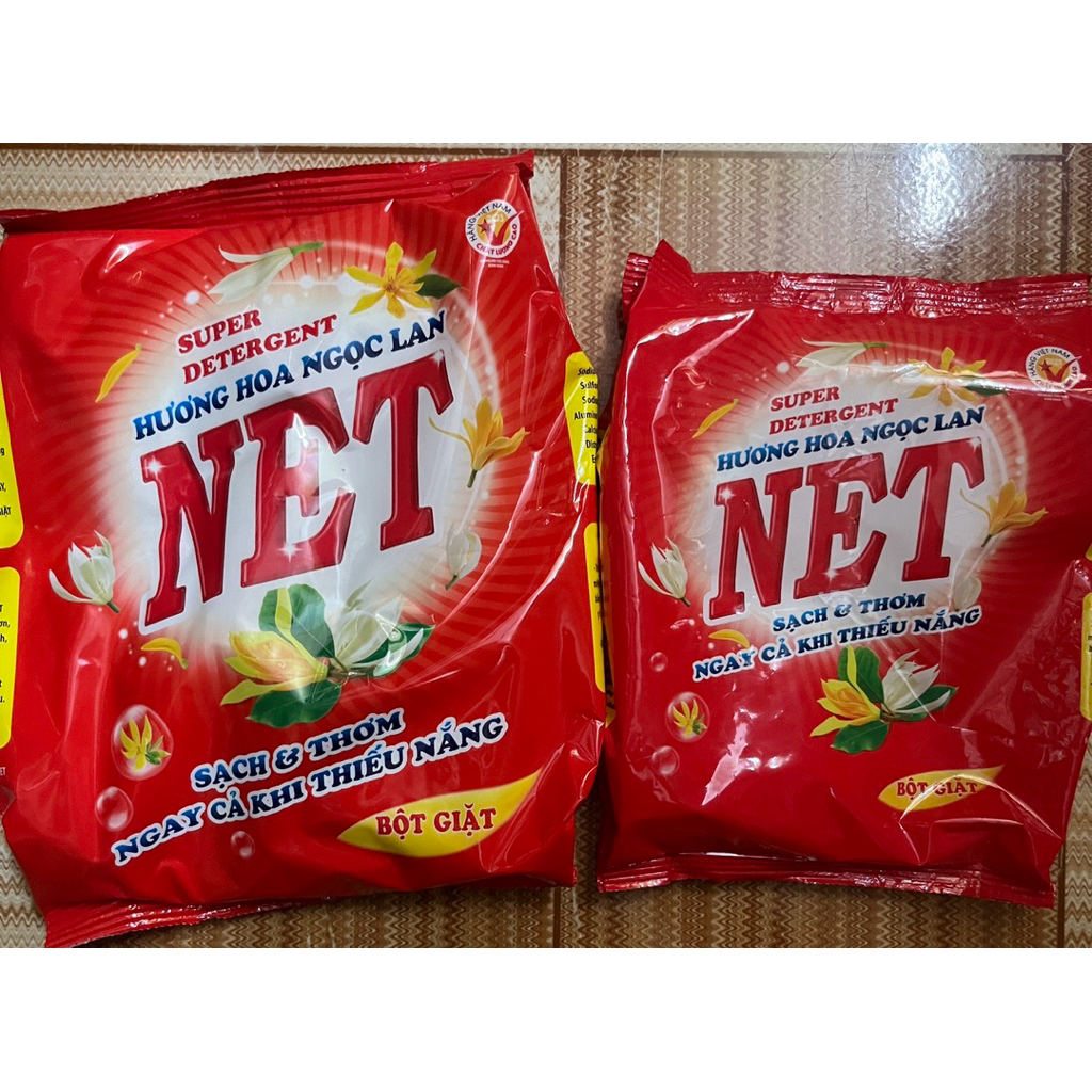 BỘT GIẶT NET HƯƠNG HOA NGỌC LAN 2 LOẠI