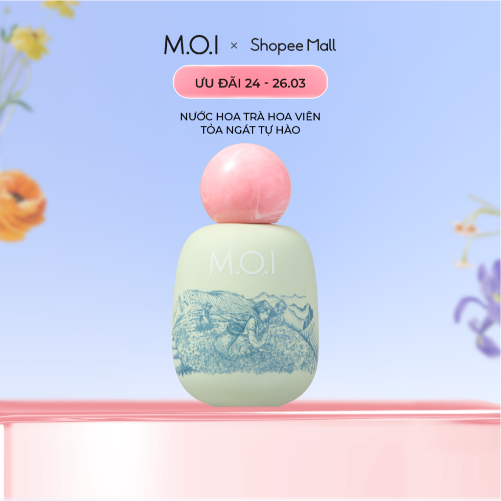 Nước Hoa Cao Cấp Phiên Bản Giới Hạn M.O.I x Minh Long Trà Hoa Viên 50ml