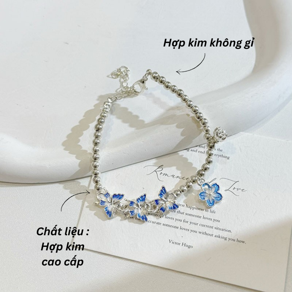 Lắc tay kiềng nữ hợp kim cao cấp họa tiết khắc chìm đá dạ quang Imoon Jewelry - Imoon079 | BigBuy360 - bigbuy360.vn
