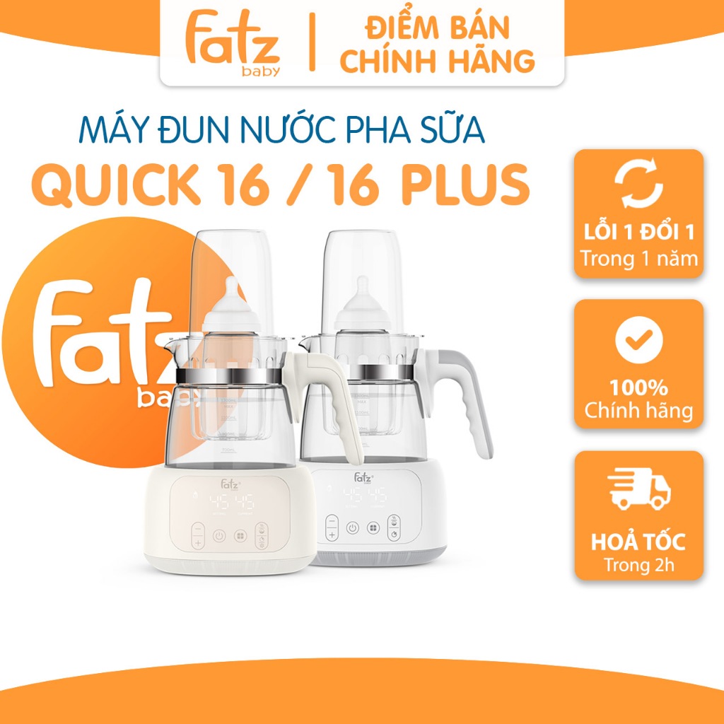 Máy đun nước pha sữa Fatz Baby Quick 16 / Quick 16 Plus Hâm sữa Giữ ấm 24/24 Tiện lợi