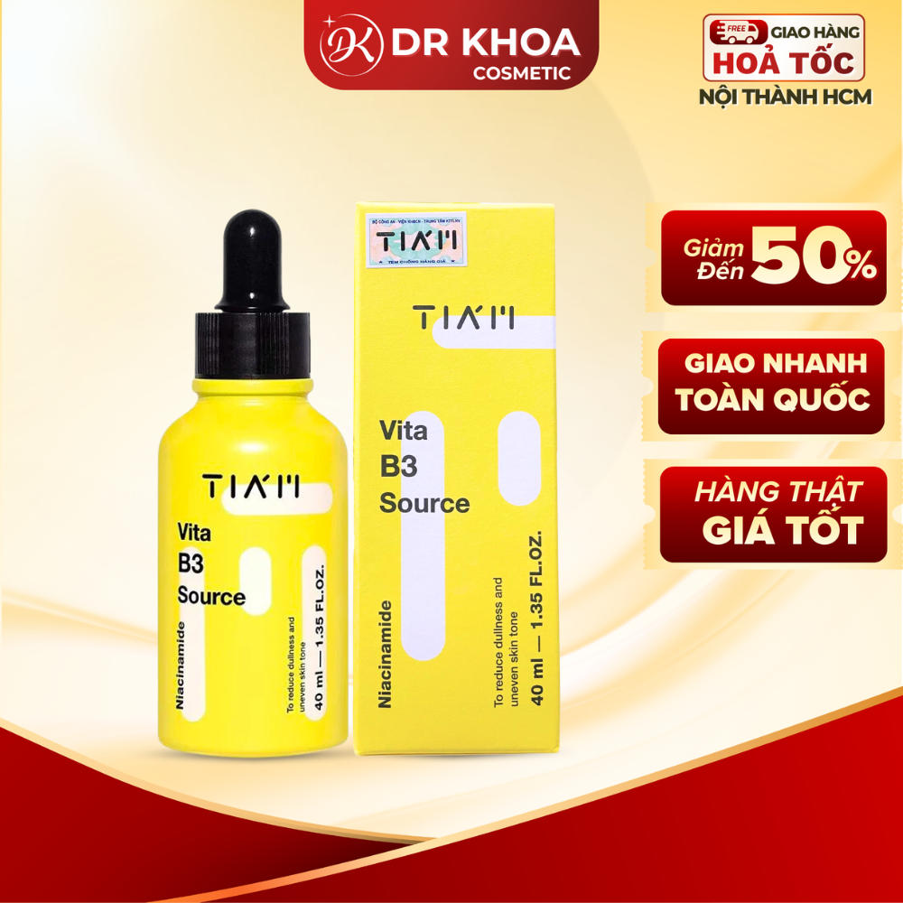 Serum Tia'm Dưỡng Sáng Niacinamide 10% + Arbutin 2% Tia'm Vita B3 Source 40ml