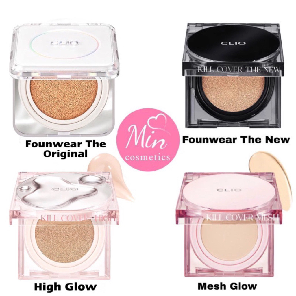 [ Mẫu mới CLIO- TÁCH SET] Phấn nước Clio Kill Cover Founwear Cushion Spf50+Pa+++
