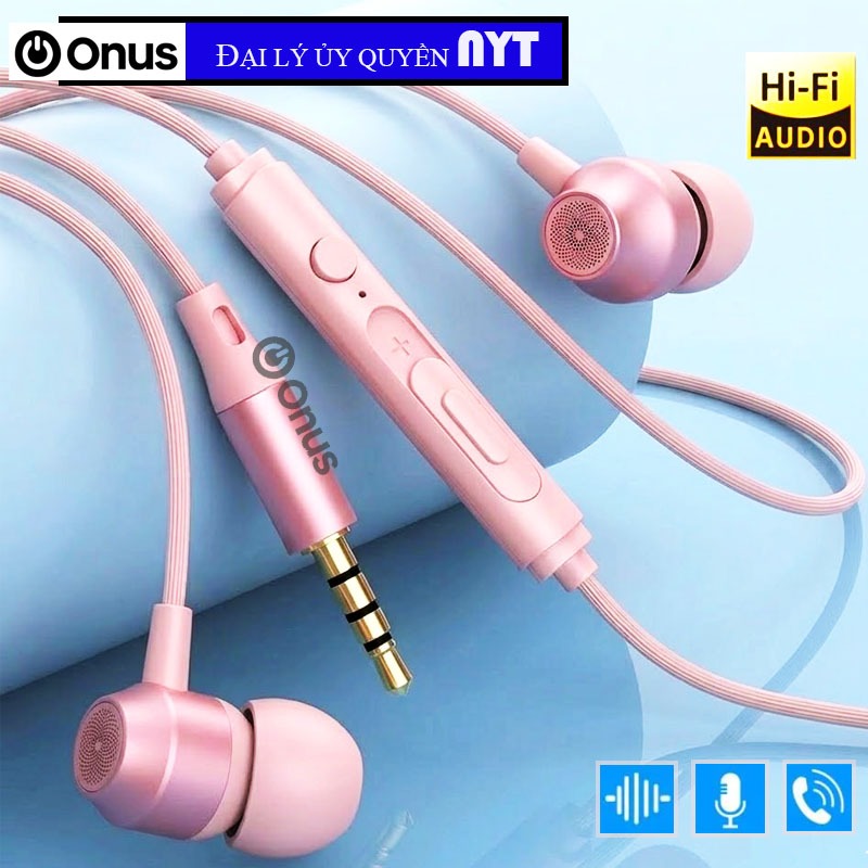Tai Nghe Nhét Tai 9D Pro Có Mic, Điều Chính Âm Lượng – Âm Bass Siêu Trầm, Chơi Game, Nghe Nhạc– ONUS