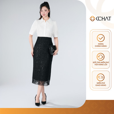 Chân Váy 𝐂𝐂𝐇𝐀𝐓 Dáng Suông Phủ Ren Kiểu Neytiri Chất Liệu Cao Cấp 16CDR8013ST