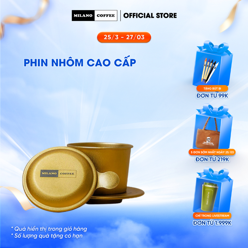Phin pha cà phê MILANO COFFEE cao cấp dung tích 170ml