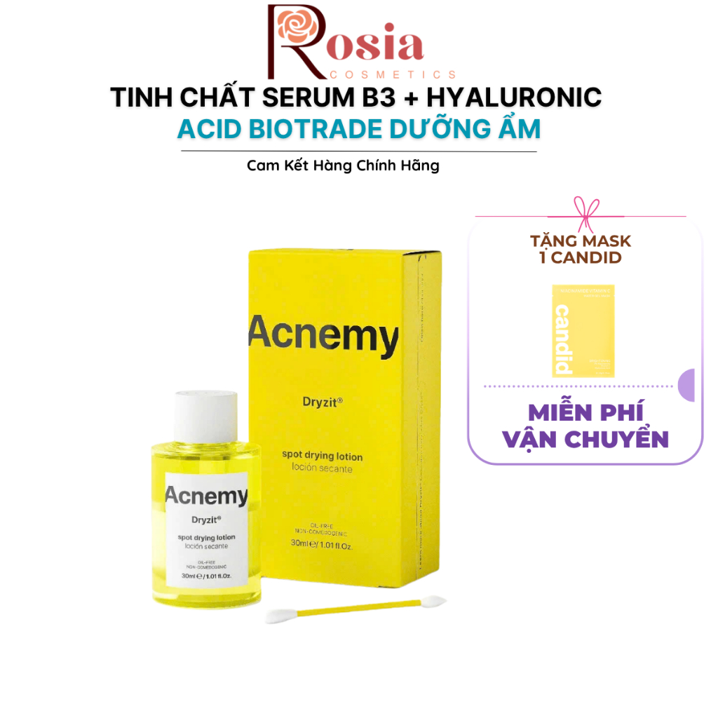 [HÀNG CÔNG TY] Serum Acnemy Phục Hồi Zitcalm Anti Redness Calming Giảm Đỏ, Phục Hồi Da - Rosia