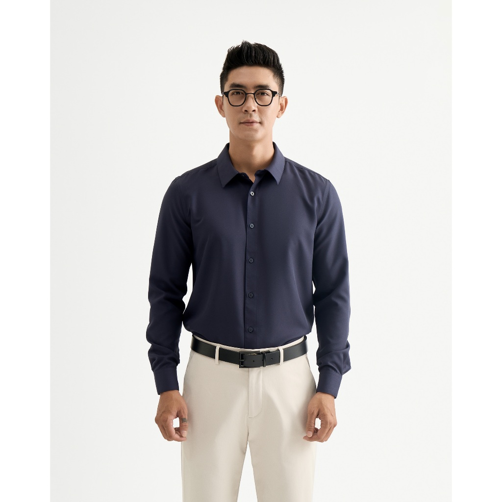 [🔥HOT] Áo Sơ Mi Tay Dài Nam Coffee Form Fitted - Routine 10S26SHL055 | BigBuy360 - bigbuy360.vn