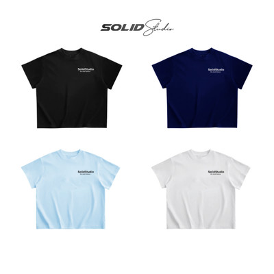 BẢN NÂNG CẤP - Áo Thun Local Brand Boxy In Cao Thành Logo SolidStu Boxy Tee Cotton 100% Nam Nữ Unisex Localbrand - TS34