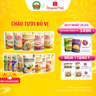 Cháo Tươi Cây Thị Đủ 16 Vị Trọng Lượng 240G Dành Cho Bé Ăn Dặm Từ 7 Tháng Tuổi Trở Lên