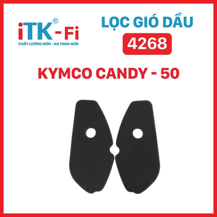 Lọc Gió Kymco Candy 50 – Công Nghệ Tẩm Dầu T250 Siêu Cấp iTK [ 4268 ]