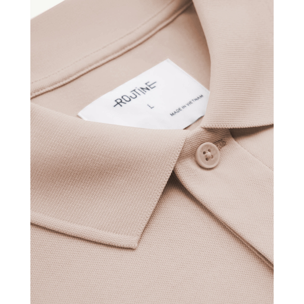 [🔥HOT] Áo Polo Trơn Tay Ngắn Co Giãn Thoáng Mát Form Fitted - Routine 10S26POL032 | BigBuy360 - bigbuy360.vn