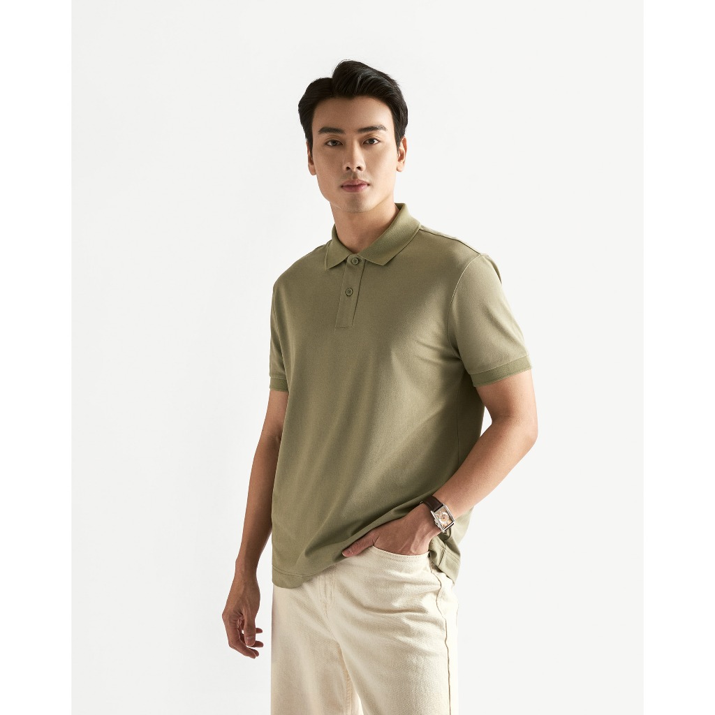[🔥HOT] Áo Polo Trơn Tay Ngắn Co Giãn Thoáng Mát Form Fitted - Routine 10S26POL032 | BigBuy360 - bigbuy360.vn