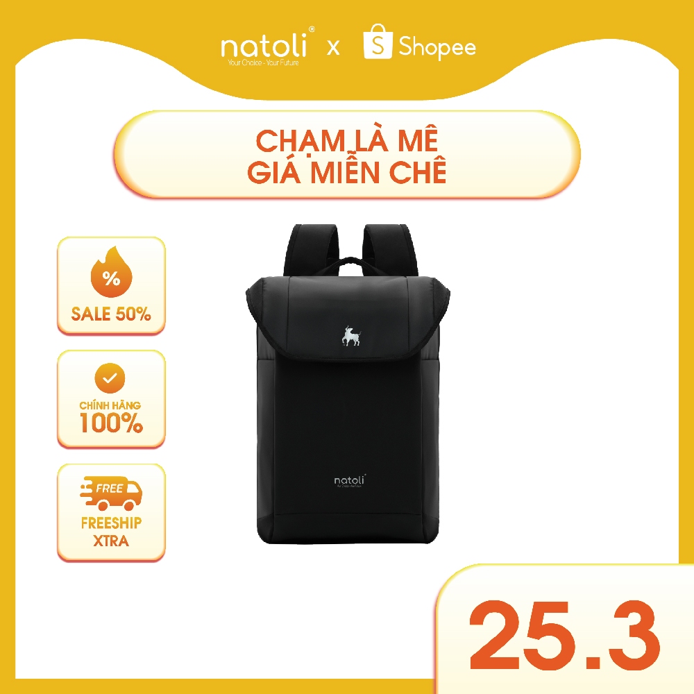 Balo laptop chống nước Thương hiệu NATOLI có ngăn sạc pin, chống sốc BST Classic Versatility Backpack B18