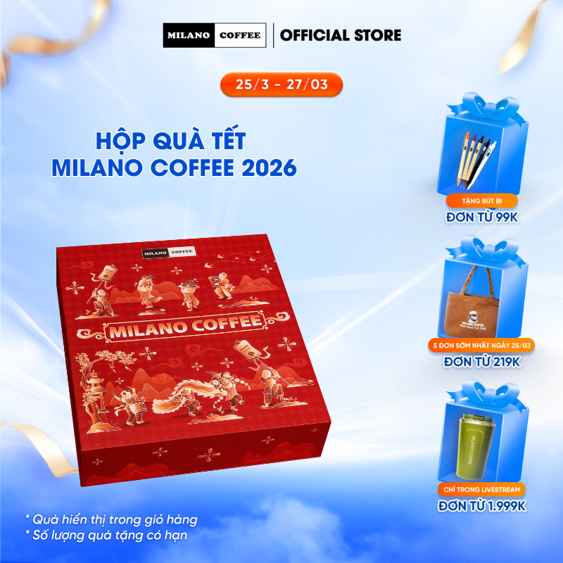 Hộp quà Tết Milano Coffee 2026