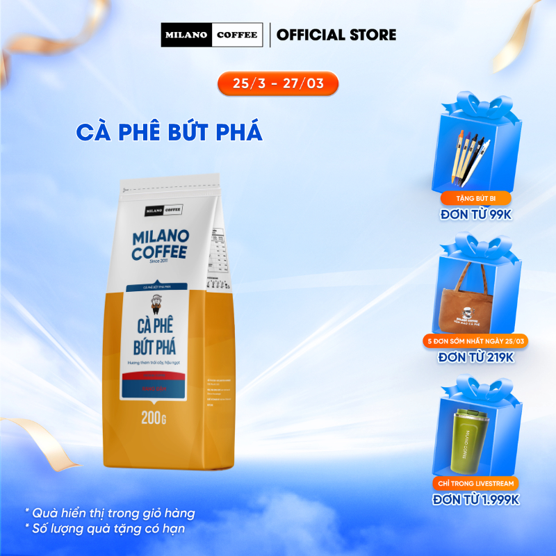 Cà phê Bứt phá Milano Coffee 200g