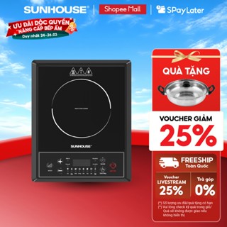 Bếp từ đơn Sunhouse SHD6154 - Công suất 2000W - 8 chế độ nấu - 10 mức nhiệt - Chế độ hẹn giờ - Bảo hành 12 tháng