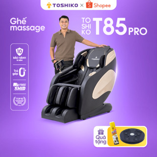 Ghế massage 4D Toshiko T85 Pro - Con lăn 4D chuyên sâu & Nhiệt hồng ngoại InfraWarm - Bảo hành động cơ 10 năm