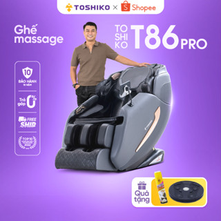 Ghế massage toàn thân Toshiko T86 - Con lăn 4D - Di chuyển dọc theo cơ thể thư giãn sâu - Bảo hành động cơ 10 năm